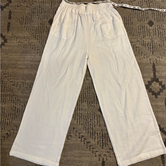 Alice Walk Pants - Wide Leg Pull-On Pants in White